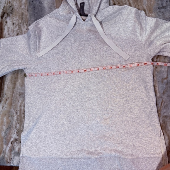 Women’s SWEATY BETTY heathered gray longline tunic hoodie- Size 4 - Picture 7 of 7